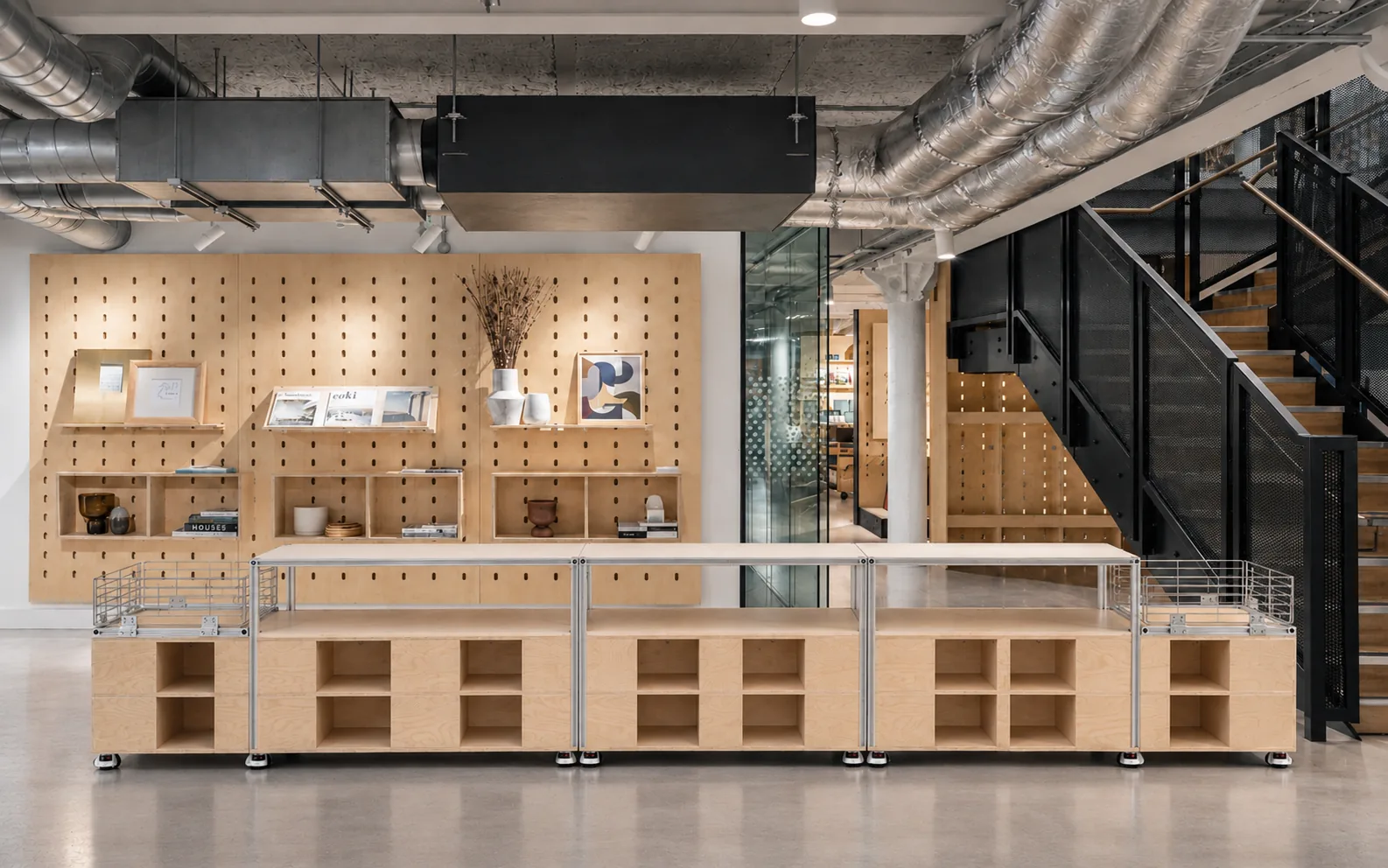 Brain Cave Pop-Up furniture and display installation
